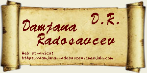 Damjana Radosavčev vizit kartica